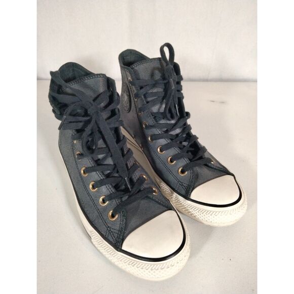 Converse Chuck Taylor All Star Dark Wash High-Top Sneakers M6.5W8.5 Adult - Picture 3 of 10